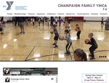 Tablet Screenshot of champaignfamilyymca.org